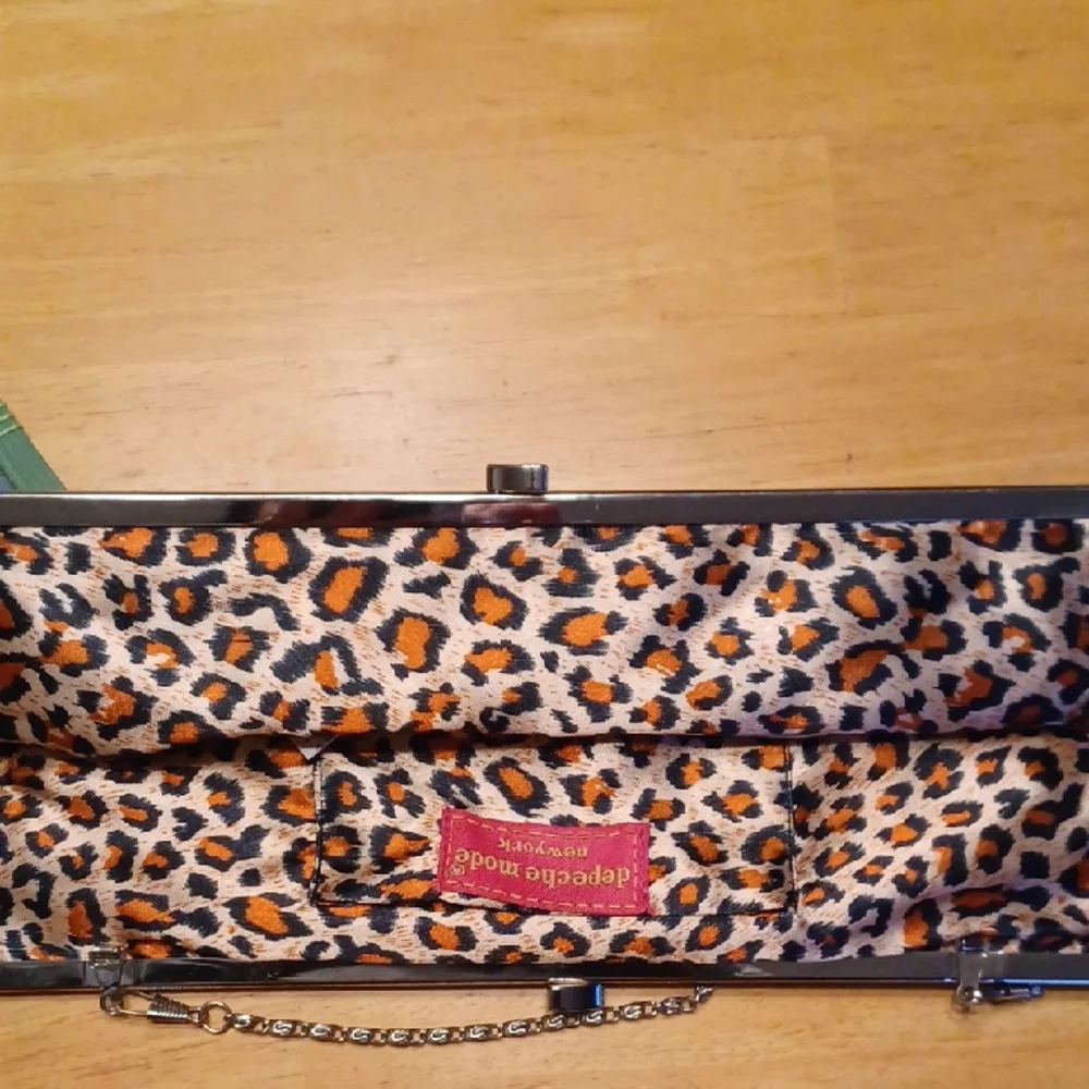 depeche mode Vinyl Black Quilted Clutch